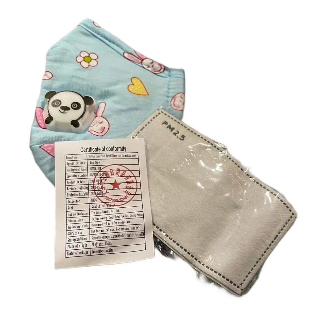 Child’s Face Mask with Filter